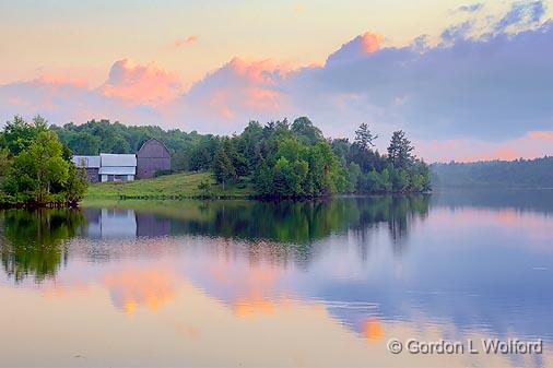 Silver Lake At Sunset_11978-9.jpg - Photographed near Maberly, Ontario, Canada.